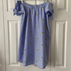 Pineapple Off the Shoulder Dress